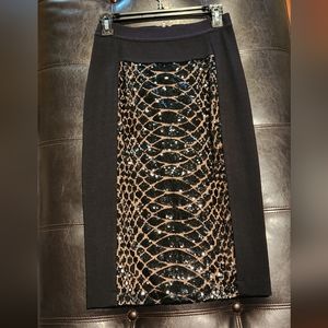 BCBGMaxAzria pencil skirt with sequins